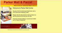 Desktop Screenshot of parkermailcenter.com