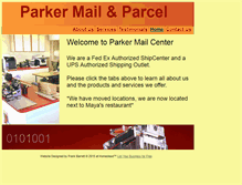 Tablet Screenshot of parkermailcenter.com